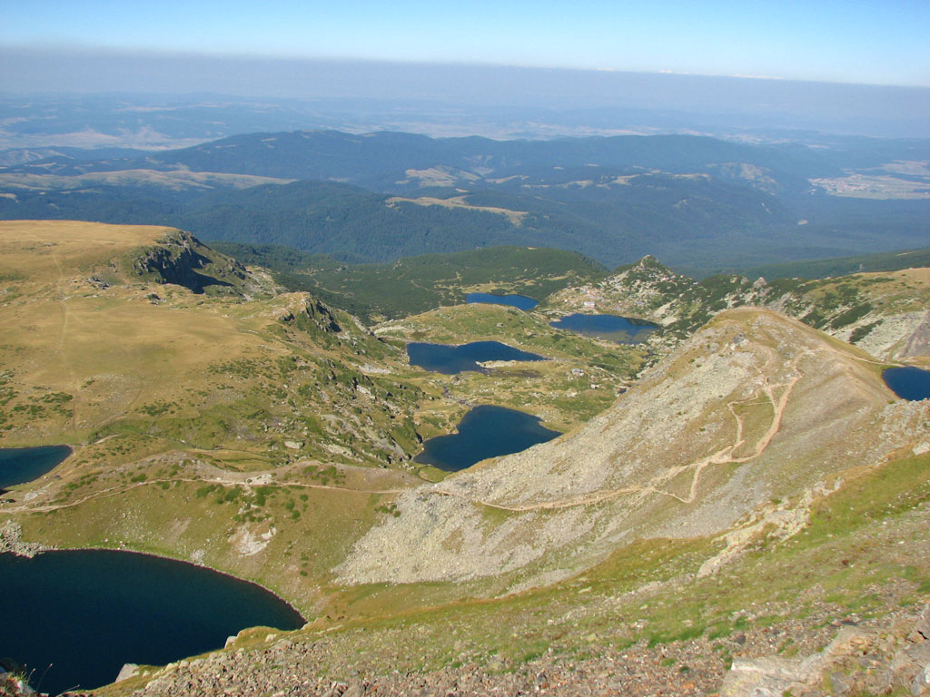 Езерата - поглед от високо
