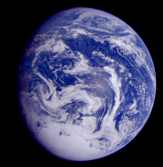 Земята видяна от космическата сонда Галилей