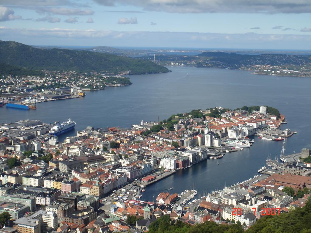 3 изглед от върха на Берген