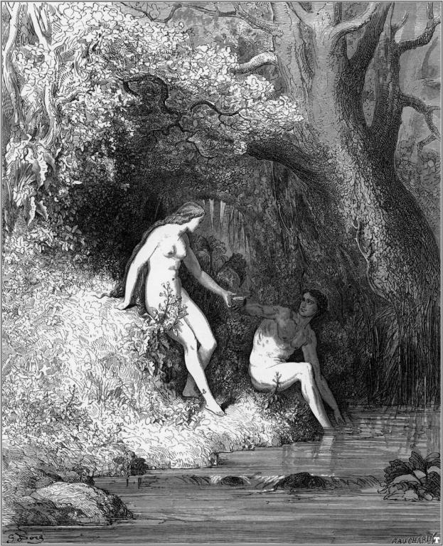 Адам и Ева. Густав Доре